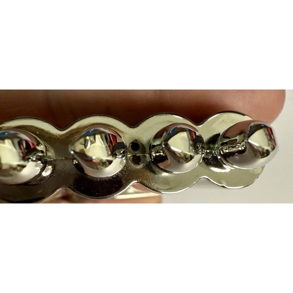 Pottery Barn Menorah Salt & Pepper Set 9 Branch Silver Hanukkah 3pc 4.5